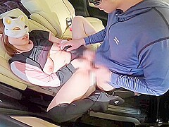 Married Woman Comes To Training With Husband Plays With Remote Toys And Has Nakadashi Car Sex
