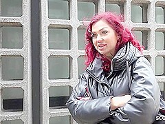 German Redhead College Teen 18+ - Tattoo Model Ria Red - Pickup And Raw Casting Screw
