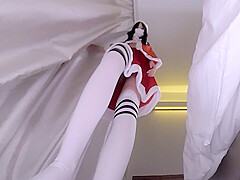 Erika Xmas - Trampling & Facesitting - Feet Upskirt Stomping Trampling Fetish