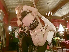 Sarah Jane Ceylon, Hollie Stevens And Maitresse Madeline In Halloween Party At The Armory