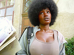 Czech Streets 152: Quickie with Cute Busty Black Girl