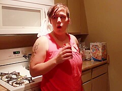 Lana burping