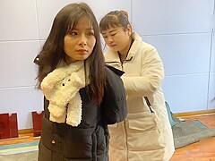 Two Chinese Girls Tried Bondage