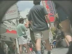 Sexy upskirt video tape of some babes on public