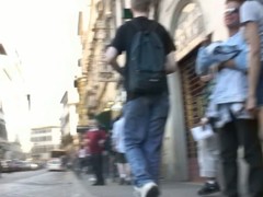 Skinny brunette schoolgirl real upskirt video