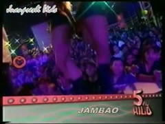 Horny teen model sluts upskirt on tv