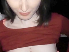 Wife enjoys first time at gloryhole