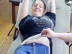 Tickling armpits and belly