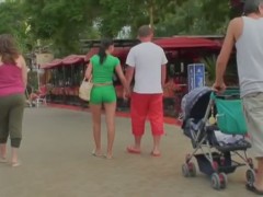 Awesome street candid with gorgeous babe
