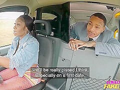 Ebony Mystique - Backseat Blowjob Then Hard Sex