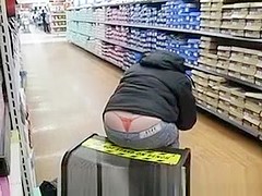 Walmart exposed thong