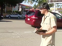 Wankz- Busty Casey Cumz Beats Parking Ticket