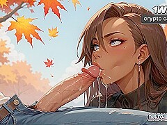 Autumn xxx afternoon with beefy paramour gives girl stunning XXX porn!