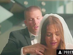 Lustful Bride Shamelessly Teases Husband In Front Of Wedding Witnesses With Codey Steele And Gizelle