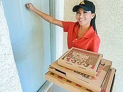 Rion King, Jay Romero And Ember Snow In Pizza Delivery Asian Princess Gets Stuck In The Window & She