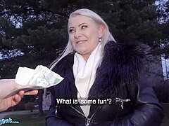 Big Tits Blonde Gets Outdoor Blowjob And Basement Fuck With Alexa Bold