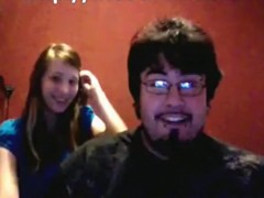 Fat nerdy guy makes a sextape with a cutie
