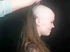 Long hair headshave