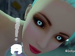 Nexus-3 Kryon Backdoor. Best sex with female android in sci-fi corridor