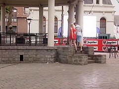 Belgian Cutie Gets A Mouthfull