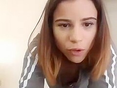 Lovely Girl In Skirt Bored On Periscope