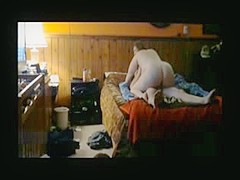 Fat Christine nude on the bed