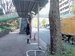 Hot Japanese college girl gets handcuffed