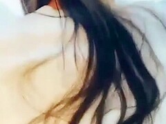 Smartphone personal photo shoot Before going out, I stood back with a long-haired cabin attendant♪.4