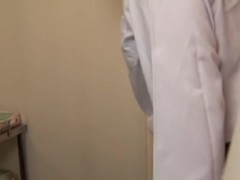 Japanese babe got toyed at some strange gyno clinic