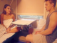 One Way Ticket: Blonde Cums To Train Vibration