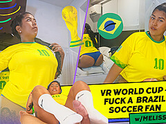 VR WORLD CUP - FUCK A BRAZIL SOCCER FAN - BigAssLatinaVR