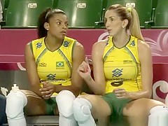 Brazilian volleyball players cameltoes and sexy asses