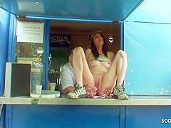 Old Ugly Guy Seduces Homeless Young Girl In Public, Sex For Food - Fickschnitte18