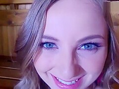 Shalina Devine and MugurPorn have fun in the sauna