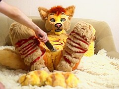 Furry Kigurumi Get Vibrated
