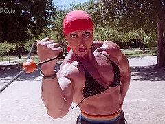 Mrs Sanchez Outrageous Muscular Exhibitionist