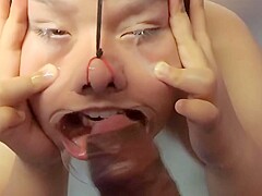 The Cock In The Face And The Cum In The Eyes