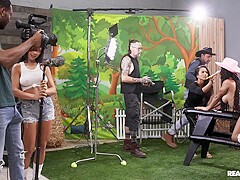 Kira Noir, Queenie Sateen, Hollywood Cash - Camera Guy Takes Two