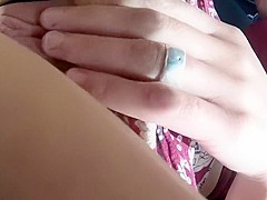Baby Bella - Up Skirt No Panties Vibrator Anal Beads In Public As She Cums