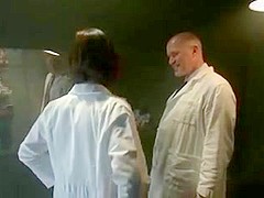 Lily LaBeau fastened in straitjacket gets punished and fucked