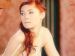 Busty Redhead Deepthroats Him On Her Knees Beside The Pool Table With George Uhl And Kattie Gold