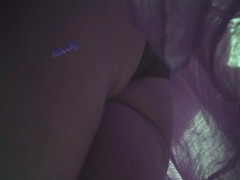 Double in and out upskirt