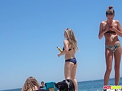 Amazing Teens, Thongs, Big Asses Spied On The Beach, Hidden Camera