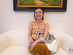 Wendy Inked Coed Audition Toy Rimjob Before Dick Riding And Swallow!