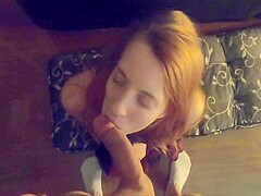 Romantic Blowjob By Cute Girl