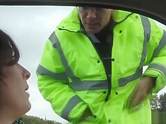 British honey Lara Latex ate out and given a cumshot