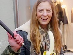 2 Dutch college girl sluts deepthroat banana