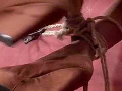 Cleavage Gag Ebony Gets Punished Hard