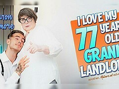 Toyboy Student 18+ Gets Caught By His 77 Year Old Anal Loving Granny Landlord Sharon Amore Jerking O