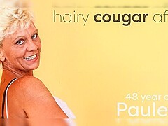 Paulene Paulene Is A Hairy Cougar That Loves To Get Fucked On Her Sofa By Her Neighbor, Who Loves To